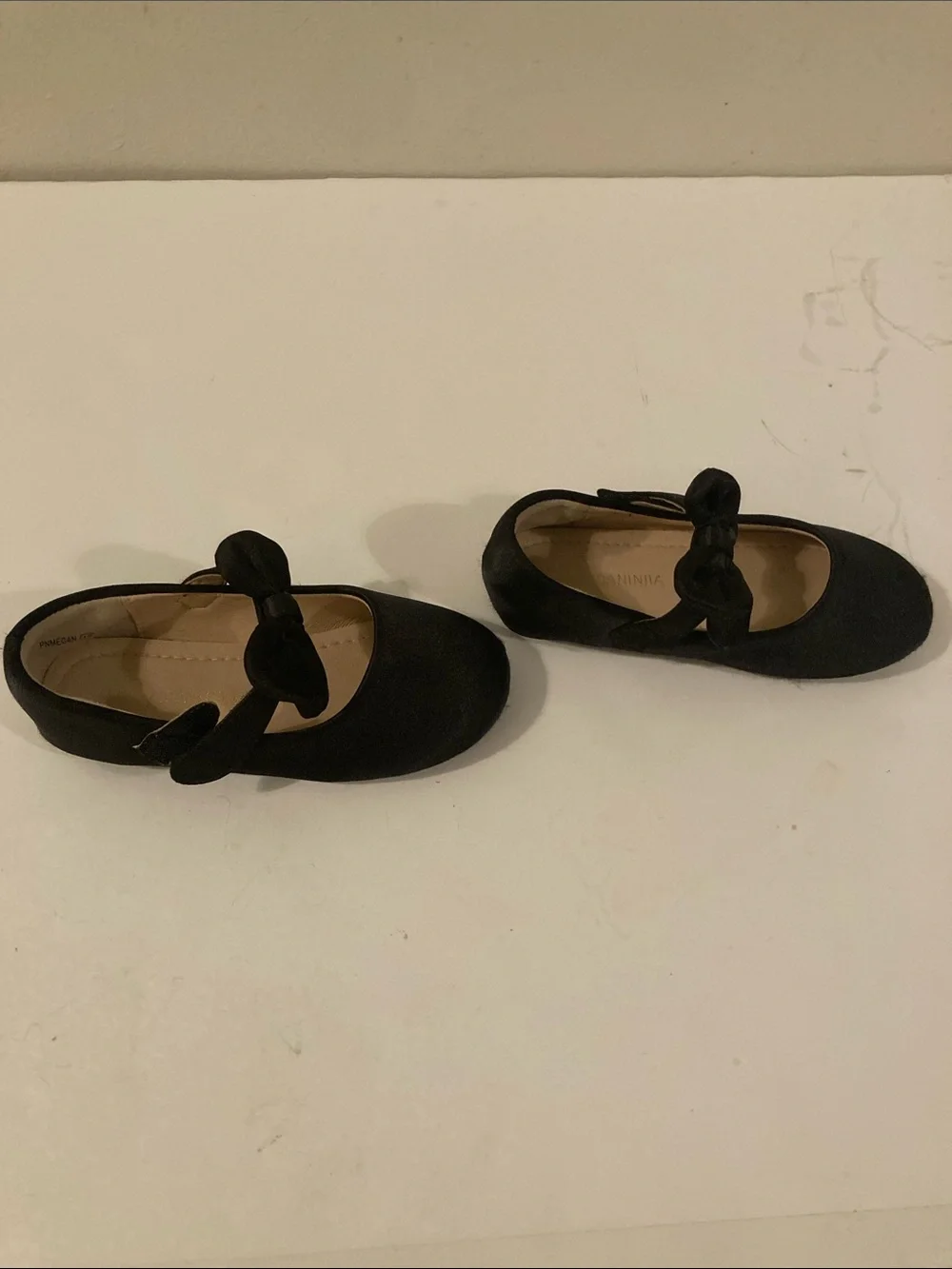 PANDANINJIA Toddler Dress Shoes with bow Girls Ballet 10
